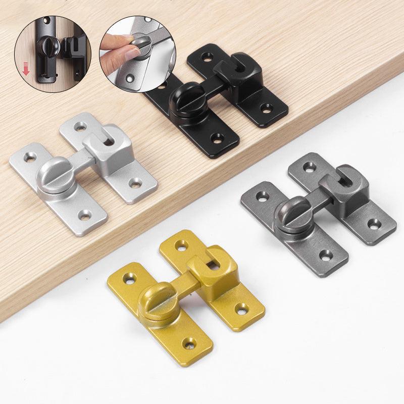 Aluminum Alloy Non Perforated Door Bolt, Pin Card, Flip Cover Door Lock