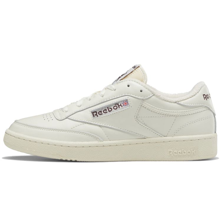 Reebok Club C 85 Vintage Chalk Alabaster Кроссовки унисекс Кремово-бордовые GX3681