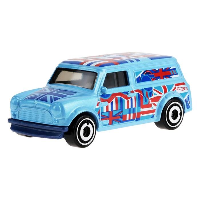 Hot Wheels Basic Car '67 Austin Mini Van - Blue - 1/64 Scale