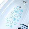 12Pcs Adhesive Peva Stickers Non-Slip Stickers Suitable For Bathtub Shower Swimming Pool Bathroom Tile Floor Anti-Slip Sticker