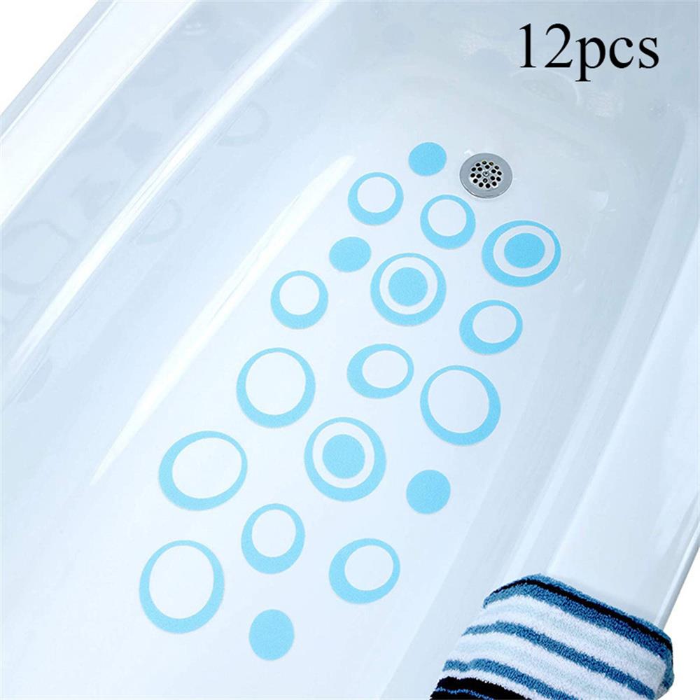 12Pcs Adhesive Peva Stickers Non-Slip Stickers Suitable For Bathtub Shower Swimming Pool Bathroom Tile Floor Anti-Slip Sticker
