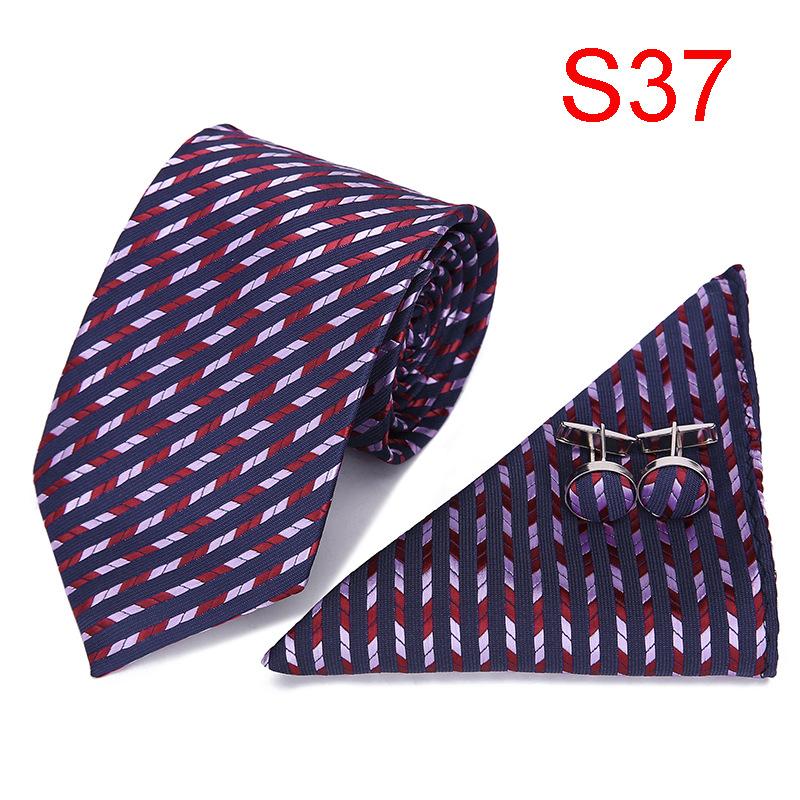 7,5 см деловой мужской галстук набор, полиэстеровый галстук свадебный подарочная коробка
