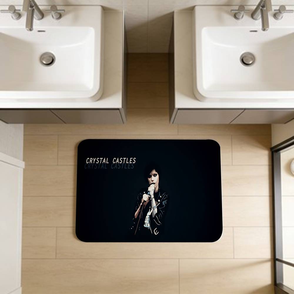 Crystal Castles Band Amnesty Entrance Door Mat Nordic Style Home Doormat Bathroom-Toilet Mats Bedroom Hotel Decor Mat