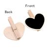 50PCS Creative Wooden Clip Valentine's Day Love Small Blackboard Mini Notes Sealing Crafts Decoration