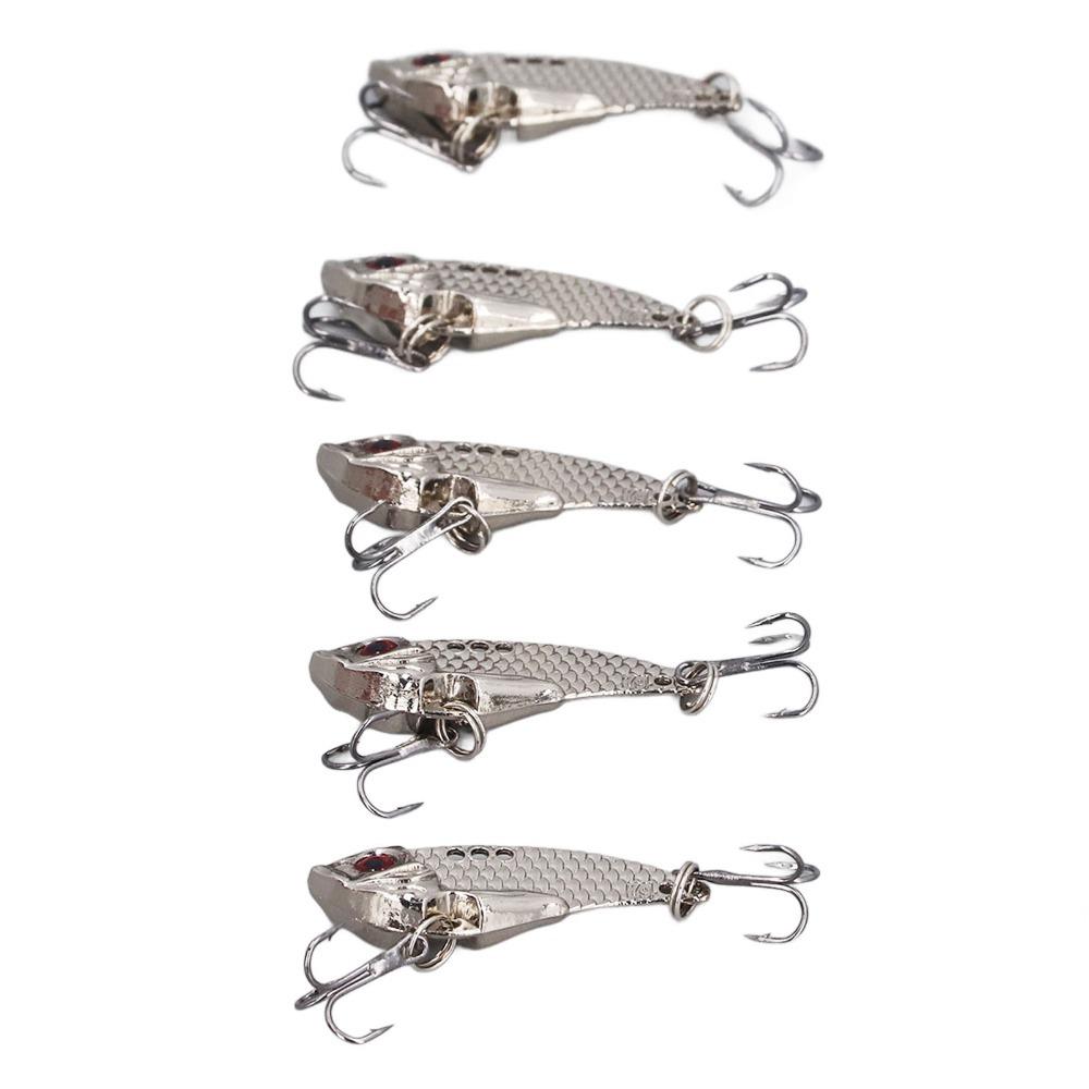 5PCS 3.5g 7g 15g Swimbaits Crankbaits VIB Spinner Spoon Lures Fishing Blade Lure For Walleye