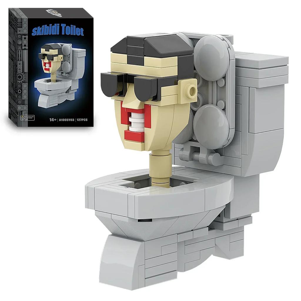 Skibidi Toilet Man vs Monitor Building Blocks The Audio and Camera Man Toys for Kids Adults Game Fans (127/263 шт.)