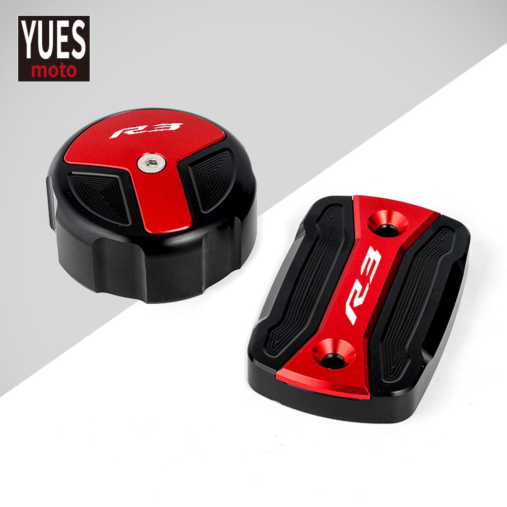 Motorcycle Accessories Flash Deals Front&Rear Brake Fluid Cylinder Master Reservoir Cover Cap Fits For YAMAHA YZF R3