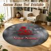 Round Rug Custom NameRammstein Pattern Non Slip Carpet Home Floor Decor