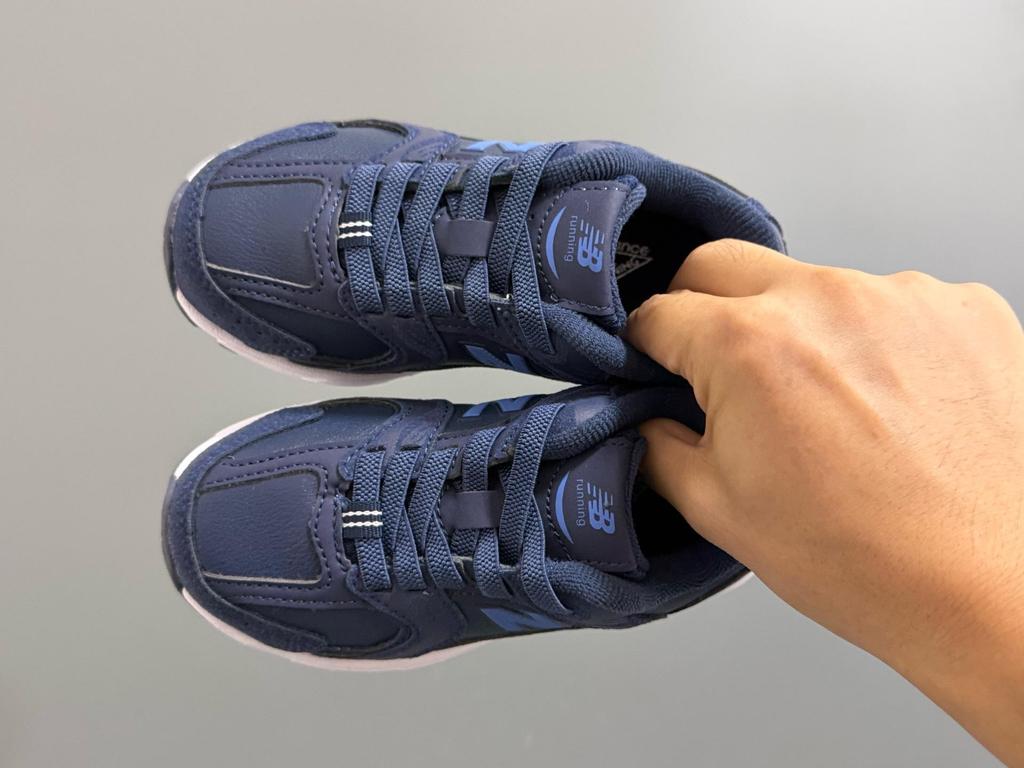 NB 530 Детская кожаная спортивная обувь: Удобные, Легкие, Нескользящие, Мягкая Подошва, Повседневные Кроссовки Унисекс.