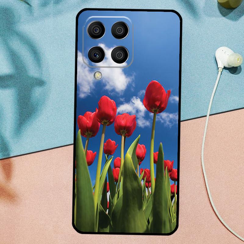 Цветок тюльпана для Samsung Galaxy M14 M34 M54 M20 M06 M16 M12 M13 M15 M35 M55 M33 M53 M21 M31 M32 M52 Чехол