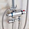 Exposed Bar Shower Mixer Valve with Thermostatic Control In Chrome Finish