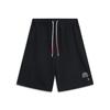 Li Ning X League Of Legends Collaboration Sports Minimalist Solid Color Lace-Up Casual Shorts Men Shorts Black AKSV157-3