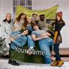 Custom Name Stranger Things Theme Printed Blanket - Perfect for Couch, Bed, Travel & Outdoor Use | Machine Washable, Cozy & Durable.