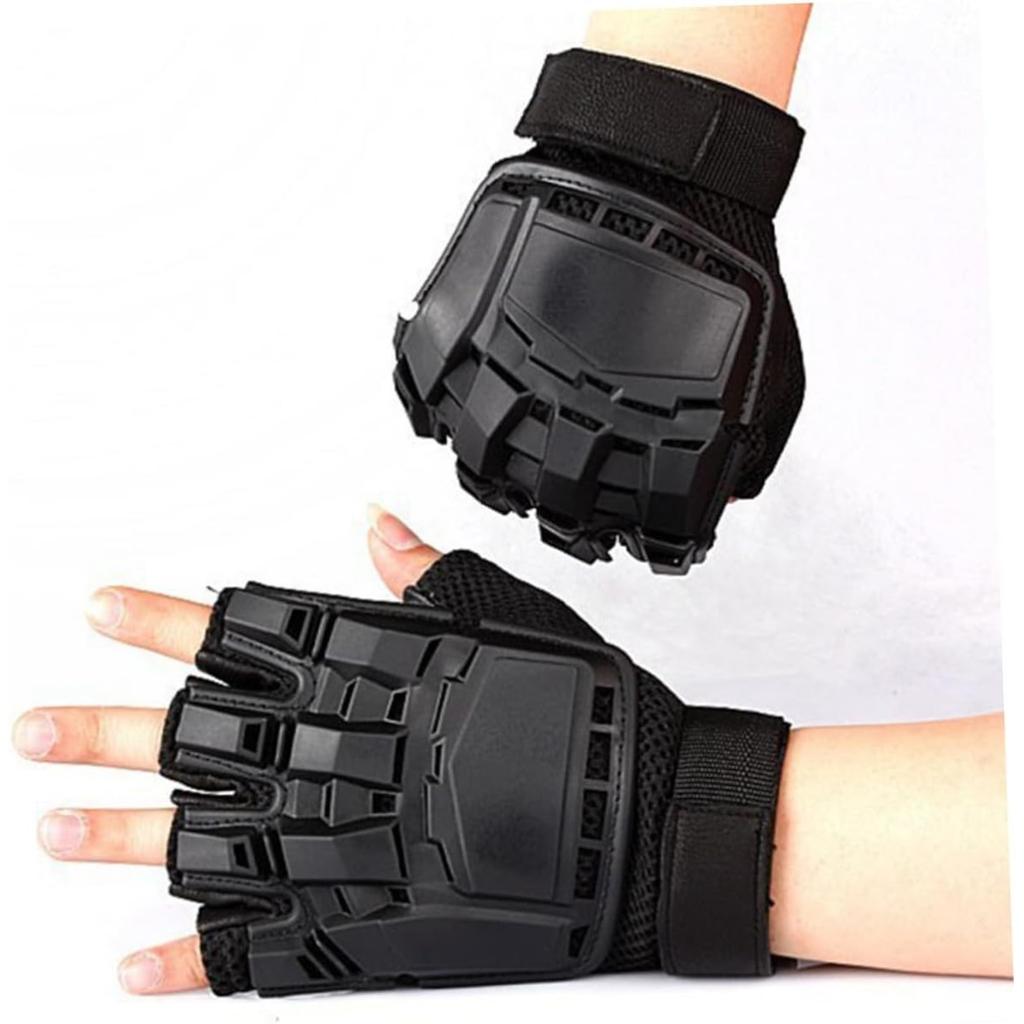 Уличные перчатки, велосипедные перчатки с открытыми пальцами, для мужчин и женщин, удобные, противоударные и противоскользящие, для спорта