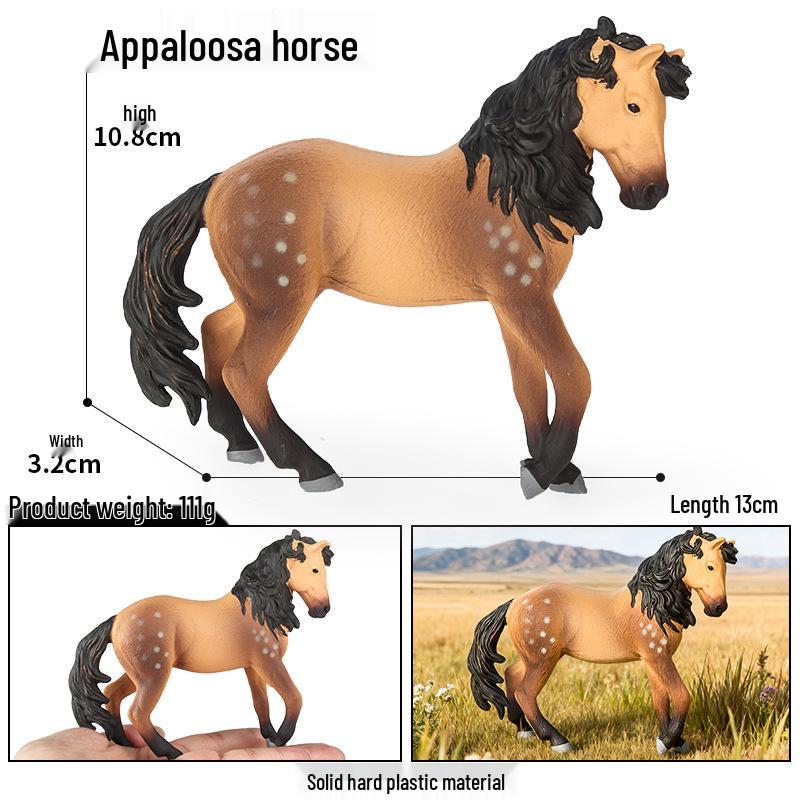 Трансграничное украшение для рабочего стола «Степной конь»: Черно-белая модель североамериканской дикой лошади