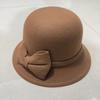 Европейский и американский стиль Осенне-зимняя шляпа Повседневная шляпа с бантом Женская шляпа Сладкая теплая шляпа-цилиндр