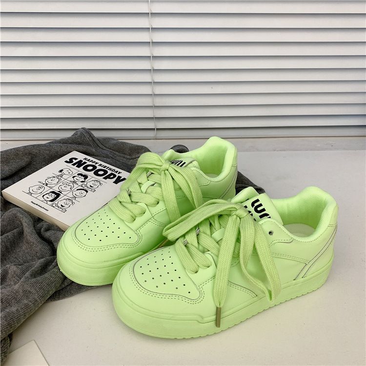 Дофаминовые нишевые туфли-хлеб женские на платформе новые летние универсальные женские туфли повседневные туфли для скейтборда