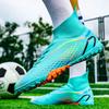 Sports Football Shoes Men's High Top Student Teen Male Shattered Nails Girl Training Adult Games