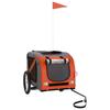 Bicycle Trailer for Dogs Orange and Black Oxford Fabric & Iron