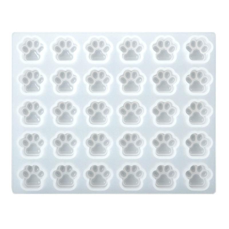 Animal Paw Epoxy Resin Molds Mini Cat Claw Wax Pellet Silicone Mould Handmade Candle Molds DIY Cake Chocolate Decoration