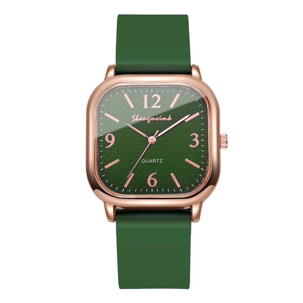 Женские модные квадратные кварцевые часы, женские аналоговые наручные часы с силиконовым ремешком, reloj mujer, часы для девушек в подарок