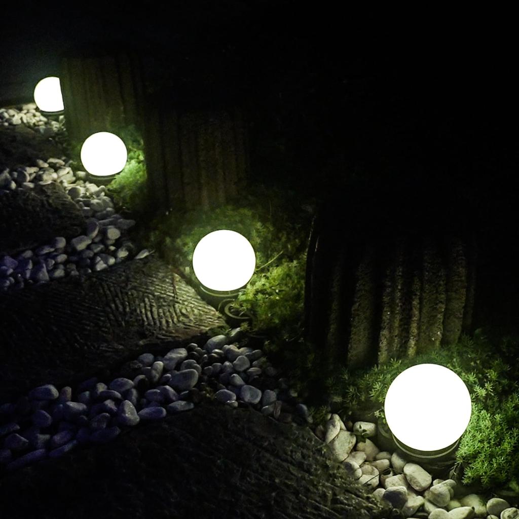 Светится до следующего Набор садовых шаров 2 шт. Диаметр 20 см RGB Умное освещение Солнечный свет Яркость 60 Выбор времени освещения с пультом