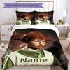 Pipi Customize your name Bedding Set Breathable Duvet Cover with Pillowcases Home Decoration Birthday Gift