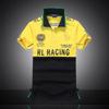 Новая мужская футболка с коротким рукавом Rl Racing, смесь хлопка, удобная, классический дизайн