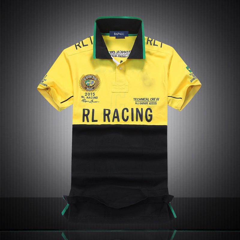 Новая мужская футболка с коротким рукавом Rl Racing, смесь хлопка, удобная, классический дизайн