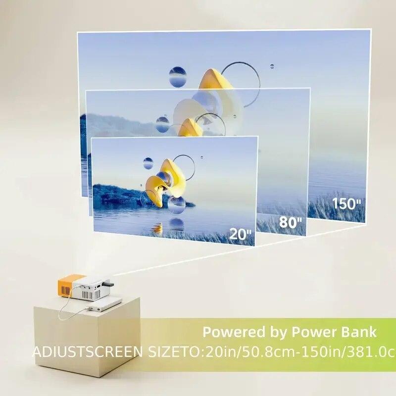 Mini Projector YG300 Pro LED Supported 1080P Full HD Television Portable Beamer Audio HDMI USB Outdoor Movie Video Projetor