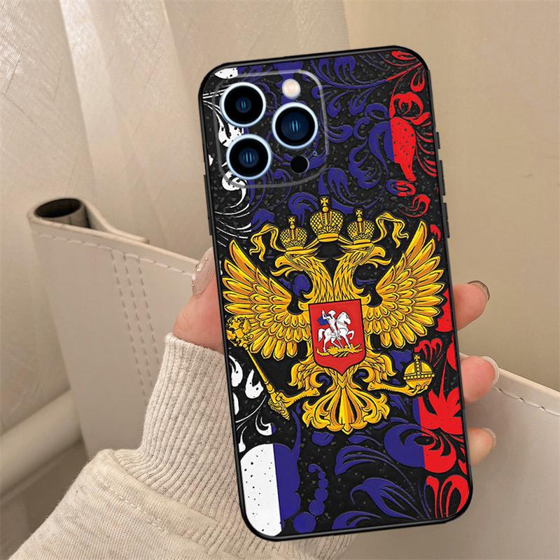 Russian Federation Flag Phone Case For iPhone 17 16 14 13 12 11 15 Pro Max mini 15 16 Plus 16e 17 Air Cover Coque