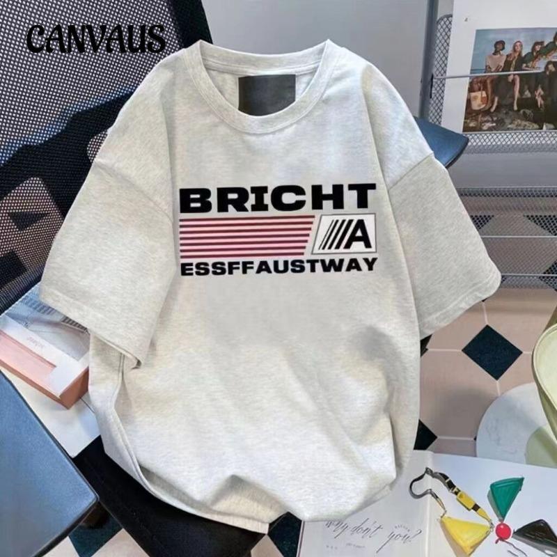 Женский летний свободный повседневный принт, новый универсальный топ с короткими рукавами