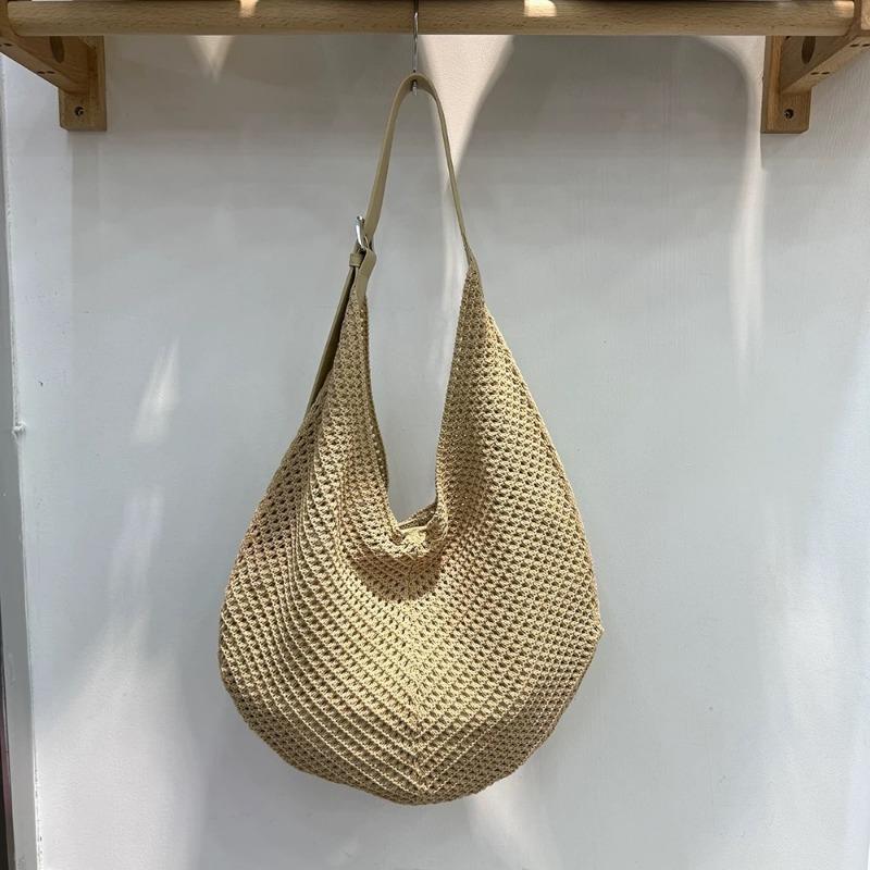 Сумка на одно плечо, Женская летняя пляжная сумка, Нишевая модная сумка-тоут с вырезами