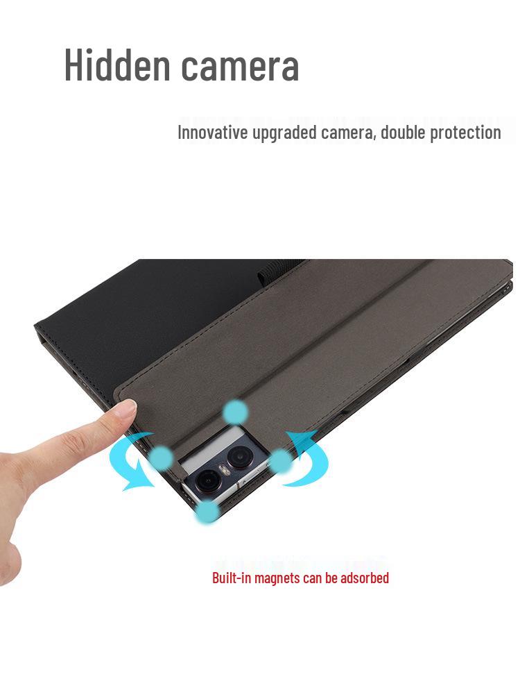 Кожаный чехол для Tab15 Pro: Защитный чехол для планшета 10,5 дюйма с подставкой для рук