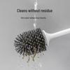 Wall-Mounted Soft Bristle Toilet Brush with Long Handle for Dead Corner Cleaning