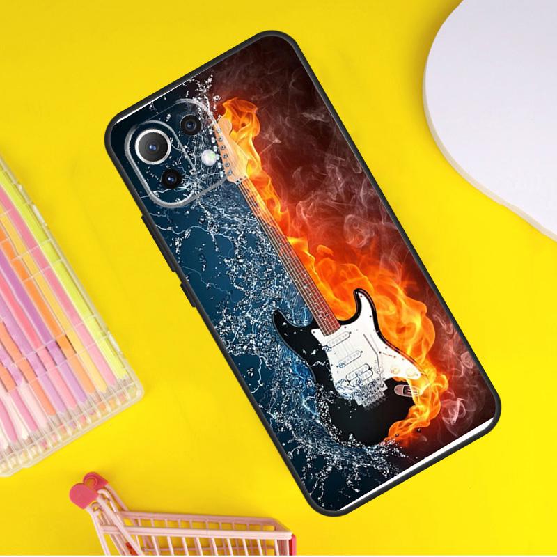 Чехол с рисунком гитарной музыки для Xiaomi 14 Ultra 13 11T 12T 13T 14T Pro POCO X6 X7 Pro X3 X5 F3 F5 F6 M6 Pro