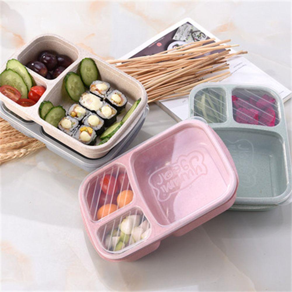 Portable Dinnerware Compartmentalized Food Fruit Container Lunch Box Lunchbox Picnic Storage Boxs