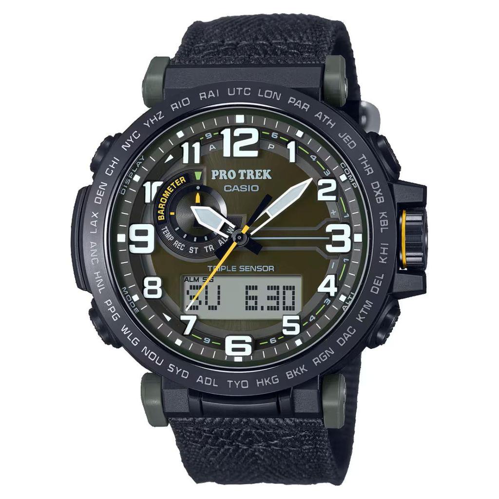 Casio Pro Trek PRG-600 Series Triple Sensor Outdoor Climber Compass Touch Solar Watch PRG-601YB-3