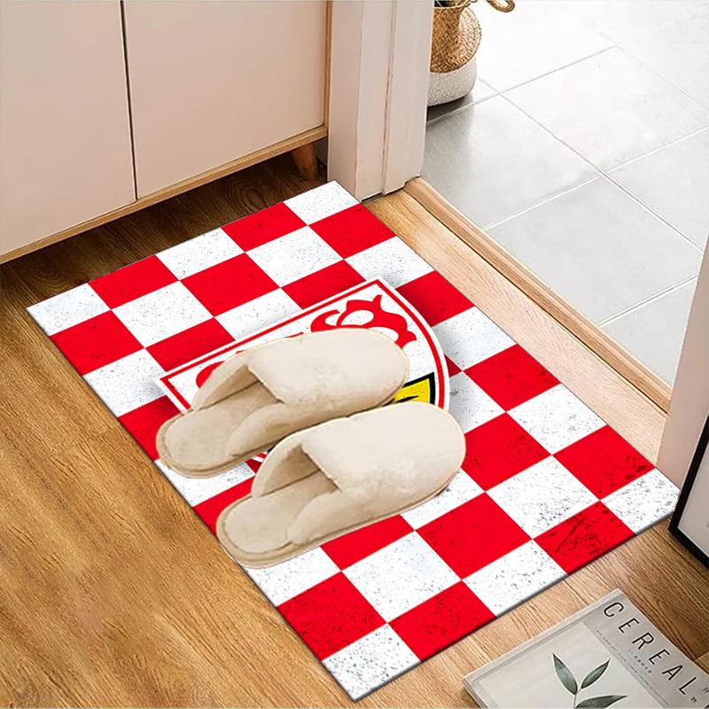Vfb Fc Crest Printed Office Carpet Chair Cushion Entryway Rug, Rugs for Living Room, Bedroom Christmas gifts