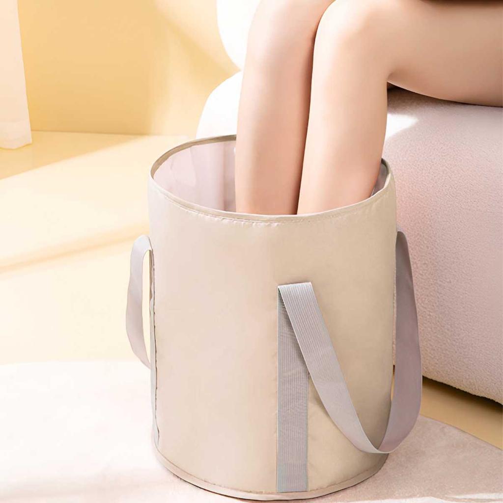 Foldable Home Foot Wash Basin Spa Foot Bath Tub Portable with Insulation Function Foot Care Specialised Suitable for Travel