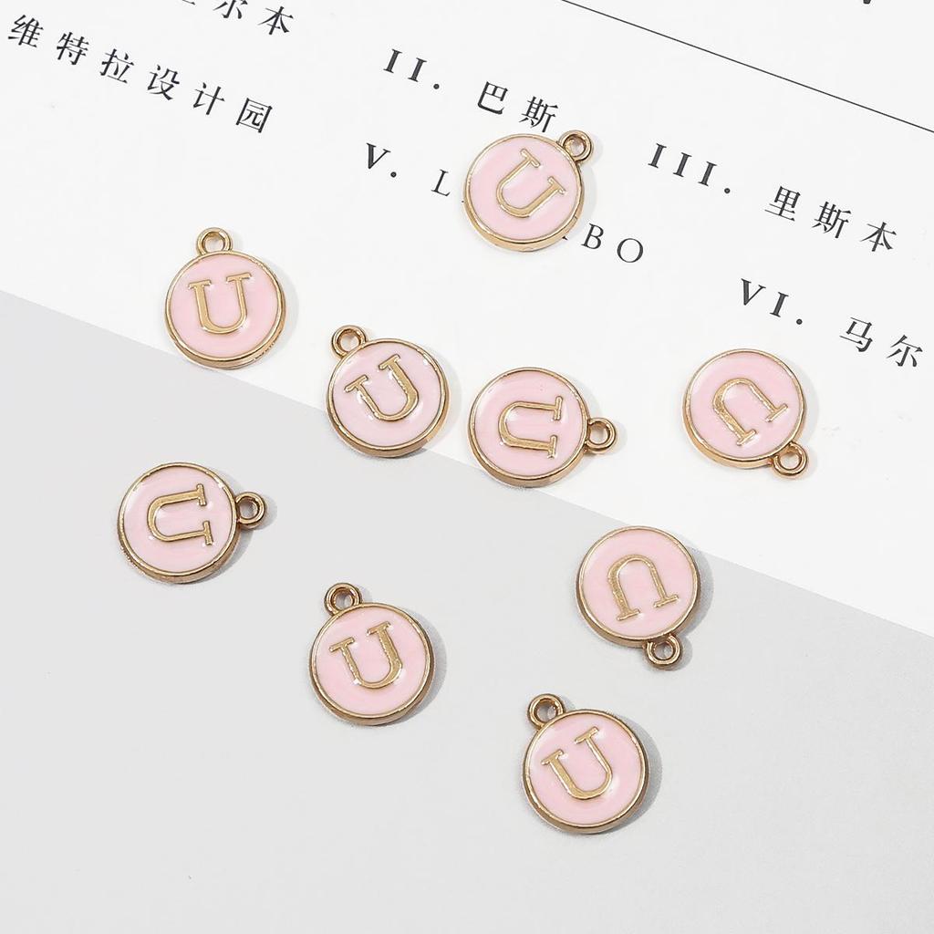 10 шт., металлическая эмаль, английские буквы, подвески, подвеска для самостоятельного изготовления ювелирных изделий, ожерелье, браслет, аксессуары