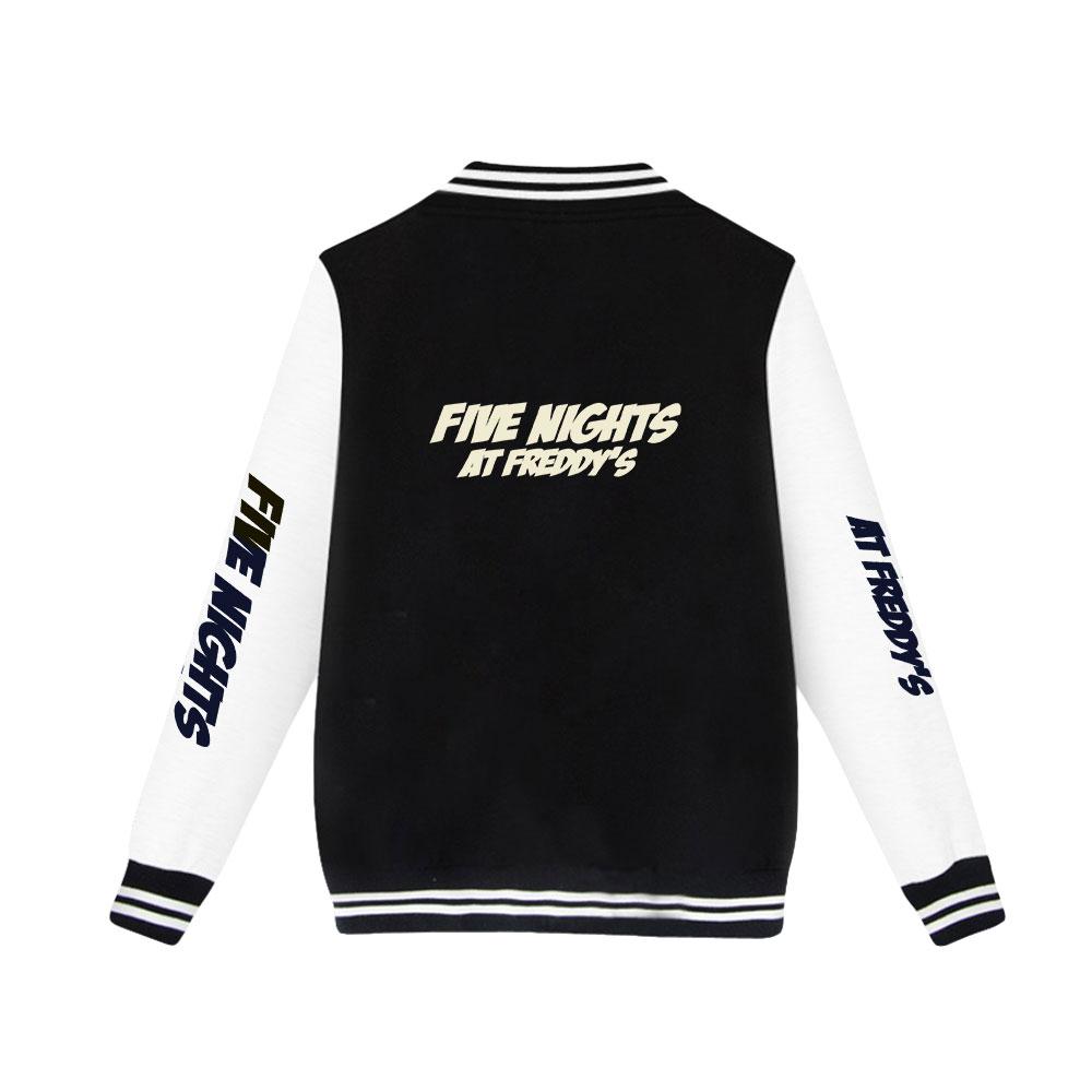 Куртка-бомбер Five Nights At Freddy's для женщин и мужчин, модная бейсбольная куртка в стиле Харадзюку, женская уличная одежда, весенне-осенняя верхняя одежда-бомбер