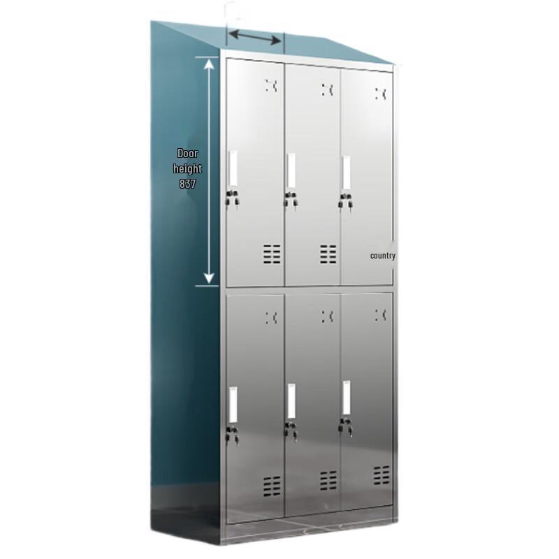 Lieve 304 Stainless Steel Sloped-Top Employee Locker