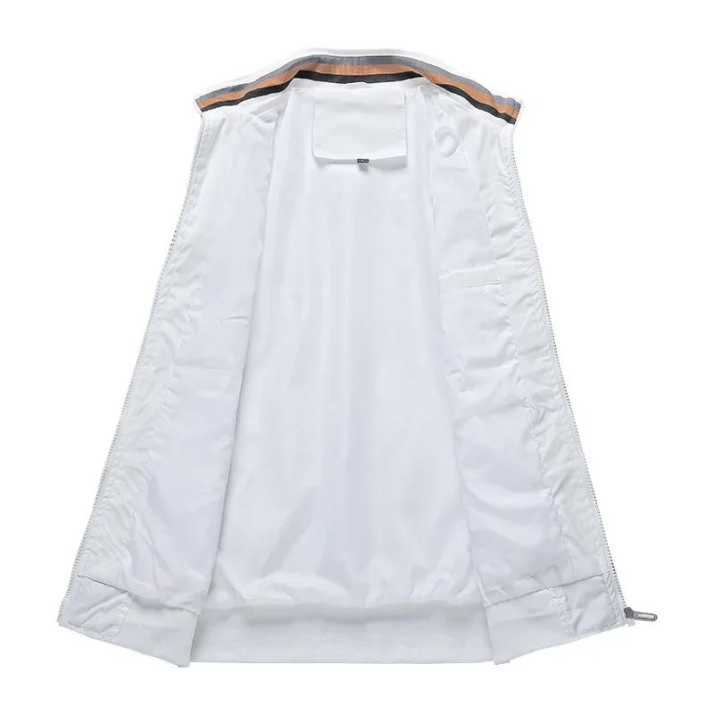 Вышитая мужская куртка Callaway Plus-size на молнии, сезонная, высококачественная, для бизнеса, отдыха, спорта на открытом воздухе, куртка для гольфа