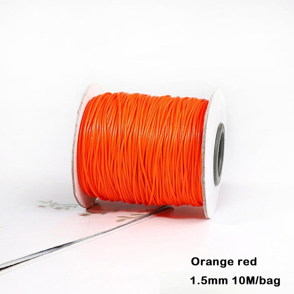 Разноцветные вощеные хлопковые шнуры для макраме, ювелирные бусины, изготовление ювелирных изделий своими руками