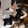 Cute New Little Goat Plush Doll Stuffed Toy Cross-border Hot Sale Black And White Sheep Zodiac Sheep Wholesale