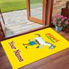 Crystal Velvet Rug Custom Name Text, Soft Non Slip Floor Mat Home DecorPippi Longstocking