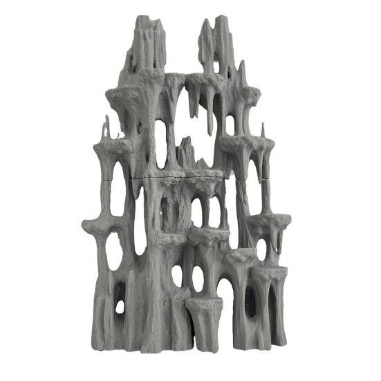 Аквариумный камень Горный вид Искусственное скальное образование Горное украшение Камень для аквариума Рокарий Прячущая пещера для маленьких рыб креветок