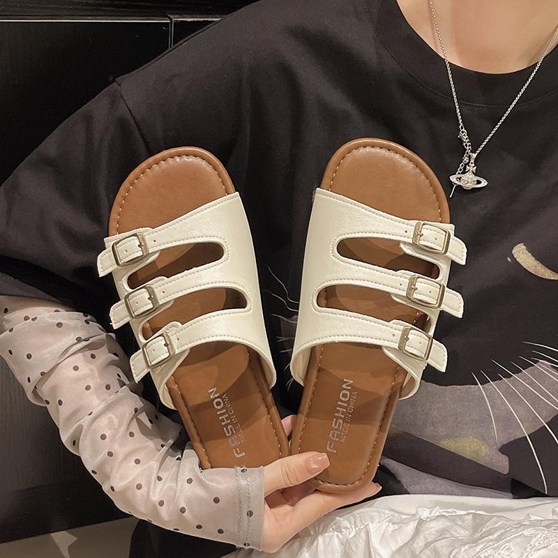 Fashion Women's Slippers Fashionable, Versatile, Casual and Comfortable, Thick-Soled Wear-Resistant Slippers for Home Shoes