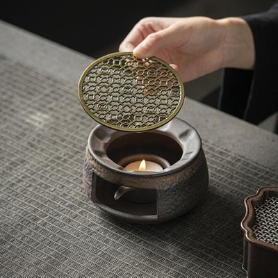 Керамическая грелка для чая Yousheng, диффузор для ароматерапевтических свечей, для подогрева чайника, домашний офис, декор для медитации, ретро-стиль, создатель атмосферы